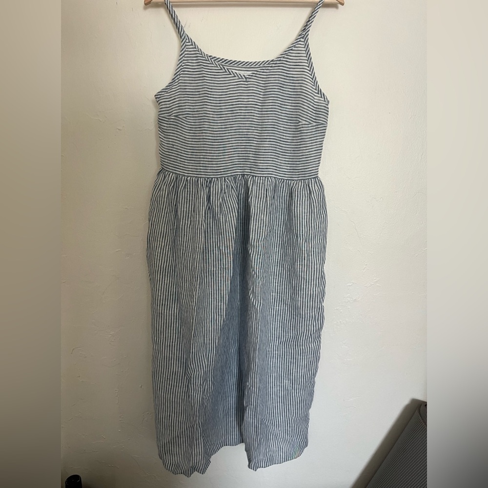 notPERFECTLINEN light weight slip linen dress